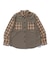 PLAID PANEL L/S SHIRT