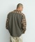 PLAID PANEL L/S SHIRT