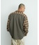 PLAID PANEL L/S SHIRT
