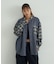 PLAID PANEL L/S SHIRT