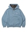 DOUBLE LAYERED ZIP HOODED SWEATSHIRT