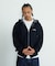 DOUBLE LAYERED ZIP HOODED SWEATSHIRT