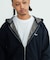 DOUBLE LAYERED ZIP HOODED SWEATSHIRT