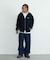 DOUBLE LAYERED ZIP HOODED SWEATSHIRT