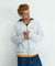 DOUBLE LAYERED ZIP HOODED SWEATSHIRT