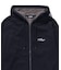 DOUBLE LAYERED ZIP HOODED SWEATSHIRT
