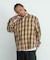 OVERDYED OMBRE CHECK SHIRT