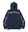 CURSIVE ZIP UP HOODED SWEATSHIRT