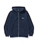 CURSIVE ZIP UP HOODED SWEATSHIRT