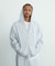 CURSIVE ZIP UP HOODED SWEATSHIRT