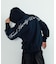 CURSIVE ZIP UP HOODED SWEATSHIRT