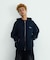 CURSIVE ZIP UP HOODED SWEATSHIRT
