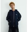 CURSIVE ZIP UP HOODED SWEATSHIRT
