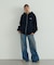 CURSIVE ZIP UP HOODED SWEATSHIRT