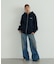CURSIVE ZIP UP HOODED SWEATSHIRT