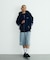 CURSIVE ZIP UP HOODED SWEATSHIRT