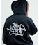 TAGGING VELOUR ZIP HOODIE
