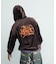 TAGGING VELOUR ZIP HOODIE