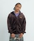 TAGGING VELOUR ZIP HOODIE