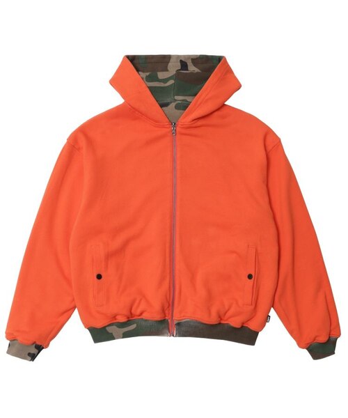 REVERSIBLE CAMO ZIP HOODED SWEATSHIRT｜エクストララージの通販