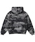 REVERSIBLE CAMO ZIP HOODED SWEATSHIRT