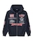 MULTI LOGO ZIP HOODED SWEATSHIRT