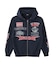 MULTI LOGO ZIP HOODED SWEATSHIRT