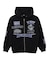 MULTI LOGO ZIP HOODED SWEATSHIRT