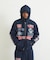 MULTI LOGO ZIP HOODED SWEATSHIRT