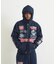 MULTI LOGO ZIP HOODED SWEATSHIRT