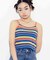 STRIPED TERRY CLOTH CAMISOLE