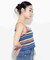 STRIPED TERRY CLOTH CAMISOLE