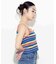 STRIPED TERRY CLOTH CAMISOLE