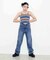 STRIPED TERRY CLOTH CAMISOLE