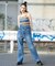 STRIPED TERRY CLOTH CAMISOLE