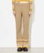 PARTIAL STRIPE KNIT PANTS