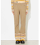 PARTIAL STRIPE KNIT PANTS