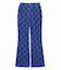 TARTAN PLAID FLARE PANTS