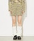 MELANGE KNIT MINI SKIRT