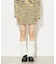 MELANGE KNIT MINI SKIRT