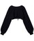 OVAL LOGO 2WAY CROPPED SWEAT TOP