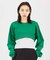 OVAL LOGO 2WAY CROPPED SWEAT TOP