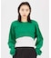 OVAL LOGO 2WAY CROPPED SWEAT TOP