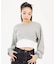 OVAL LOGO 2WAY CROPPED SWEAT TOP