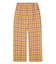 PLAID STRAIGHT LEG PANTS