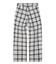 PLAID STRAIGHT LEG PANTS