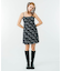 TATOO PATTERN MINI DRESS