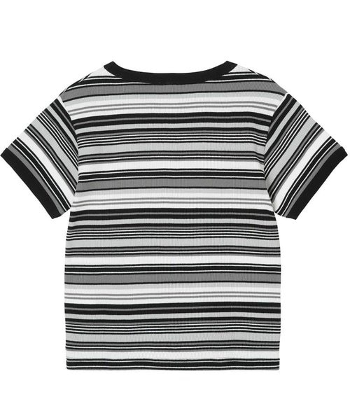 STRIPED RINGER S/S TEE｜エックスガールの通販｜&mall（アンドモール