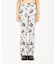 HANDWRITTEN FLOWER JERSEY FLARE PANTS