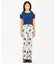 HANDWRITTEN FLOWER JERSEY FLARE PANTS